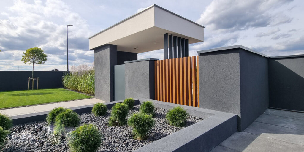 moderne metallzäune aus polen